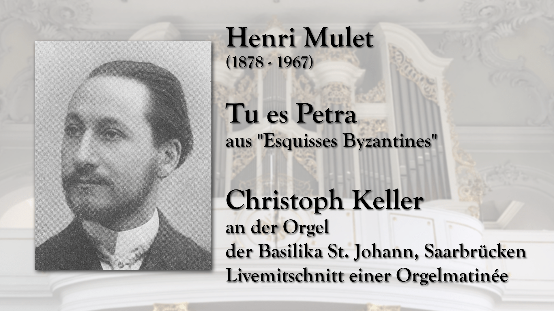 Henri Mulet Tu es petra Christoph Keller