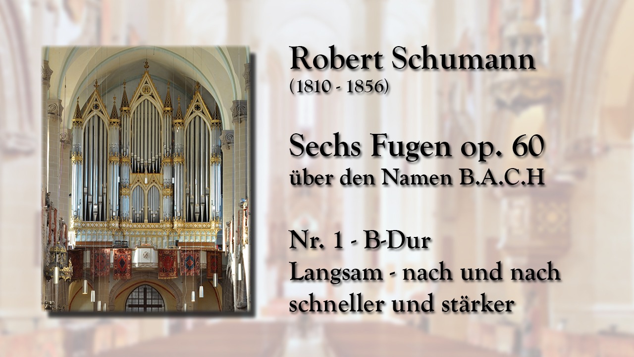 Schumann Fuge über BACH nr. 1 Christoph Keller