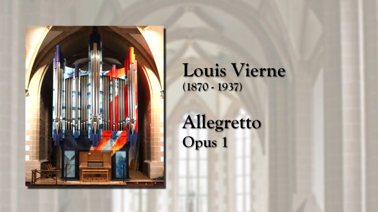 Louis Vierne Allegretto opus 1 Christoph Keller